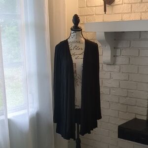 **3/$10** Lane Bryant Black Open-Front Cardigan